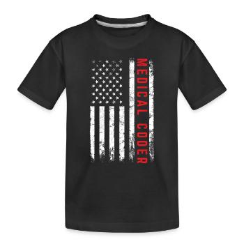 Medical Coder Medical Biller Billing ICD American - Kinder Premium Bio T-Shirt - Schwarz - Vorne