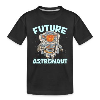 Futur astronaute Rocket Space Astronomy - T-shirt bio Premium Enfant - noir - Devant