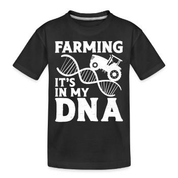 Farming Farmer Dna Vintage Tractor - T-shirt bio Premium Enfant - noir - Devant
