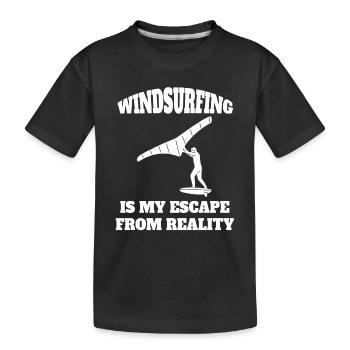 Windsurfer Windsurfer Surf Kitesurfer Cadeau - T-shirt bio Premium Enfant - noir - Devant
