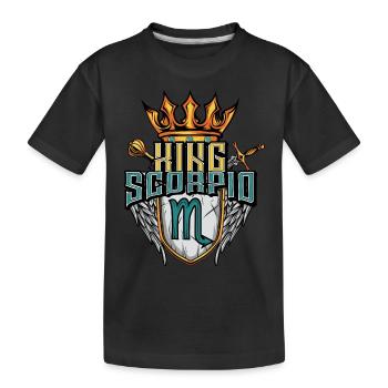 Skorpion Sternzeichen - Kinder Premium Bio T-Shirt - Schwarz - Vorne