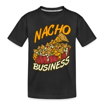 Nachos - Kids' Premium Organic T-Shirt - black - Front