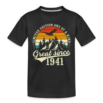 One of a kind since 1941 - Kids' Premium Organic T-Shirt - black - Front