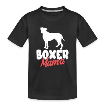 Propriétaire de chien boxeur allemand - T-shirt bio Premium Enfant - noir - Devant