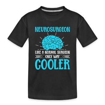 Neurologist Neurosurgery Neurosurgeon - Kids' Premium Organic T-Shirt - black - Front