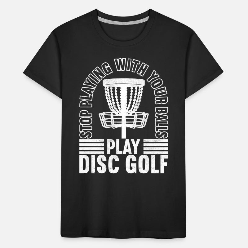 Disc Golf Discgolfspieler Kinder Premium Bio T-Shirt