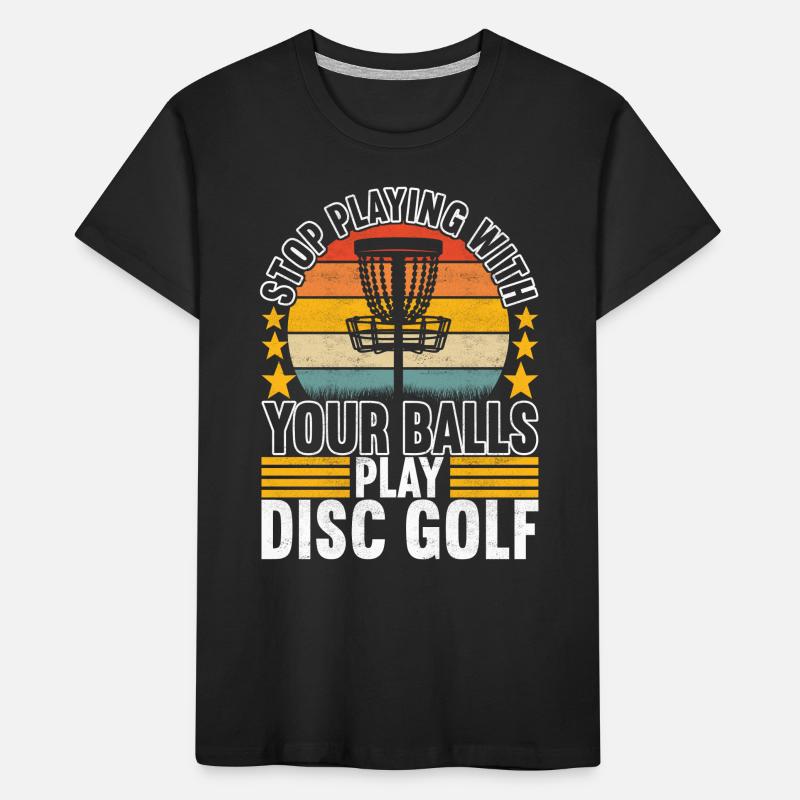 Disc Golf Disc Golfer Kids' Premium Organic T-Shirt