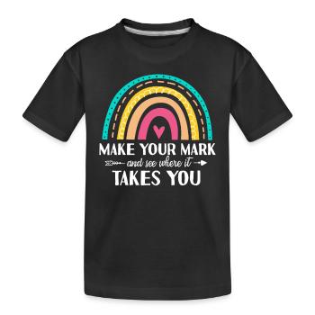 Machen Sie Sich Einen Zeichen Und Sehen Sie - Kinder Premium Bio T-Shirt - Schwarz - Vorne