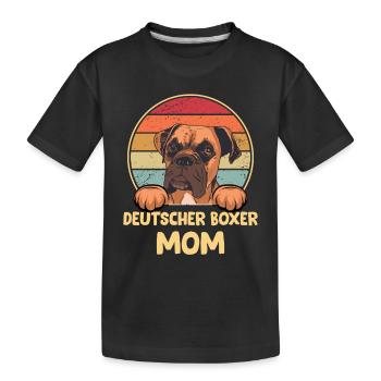 Propriétaire de chien boxeur allemand - T-shirt bio Premium Enfant - noir - Devant