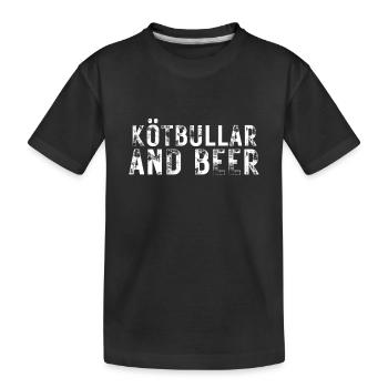 Sweden Swedish Meatball Mer Kötbullar - Kinder Premium Bio T-Shirt - Schwarz - Vorne
