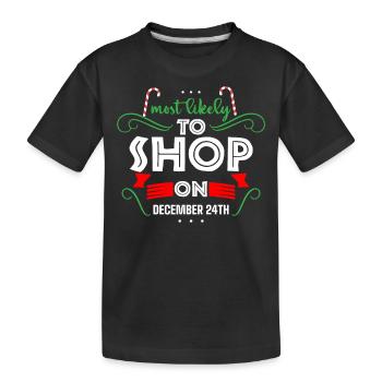 Citation de Noël, Citation de Noël drôle - T-shirt bio Premium Enfant - noir - Devant