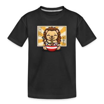 Hedgehog - Kids' Premium Organic T-Shirt - black - Front