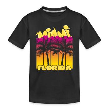 Miami Graffiti - T-shirt bio Premium Enfant - noir - Devant