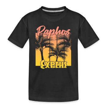 Paphos Chypre - T-shirt bio Premium Enfant - noir - Devant