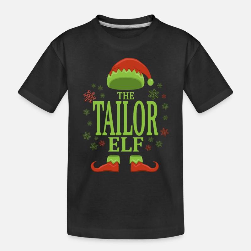 Schneider Weihnachtself - Kinder Premium Bio T-Shirt - Schwarz