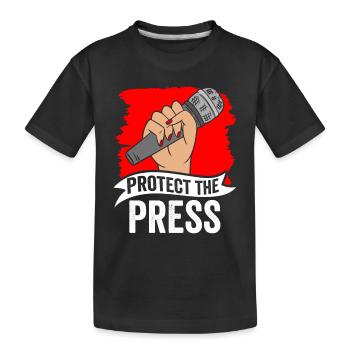 Protège la presse Loi sur la presse Liberté de la presse - T-shirt bio Premium Enfant - noir - Devant