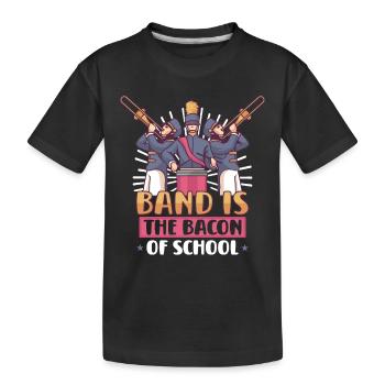 Musique de répétition de l’école clarinettiste de fanfare - T-shirt bio Premium Enfant - noir - Devant