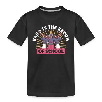 Musique de répétition de l’école clarinettiste de fanfare - T-shirt bio Premium Enfant - noir - Devant