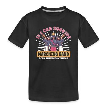 Musique de répétition de l’école clarinettiste de fanfare - T-shirt bio Premium Enfant - noir - Devant