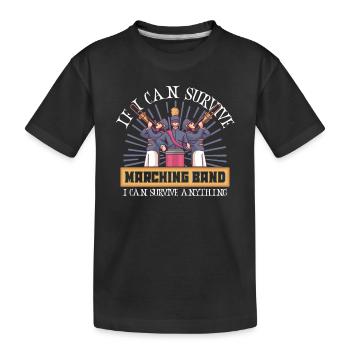 Musique de répétition de l’école clarinettiste de fanfare - T-shirt bio Premium Enfant - noir - Devant