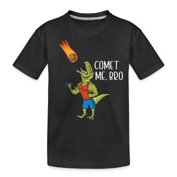 Comet Me Bro Funny T-Rex Dinosaur Pun Gym Workout - T-shirt bio Premium Enfant - noir - Devant