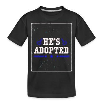 T-shirt adopté - T-shirt bio Premium Enfant - noir - Devant
