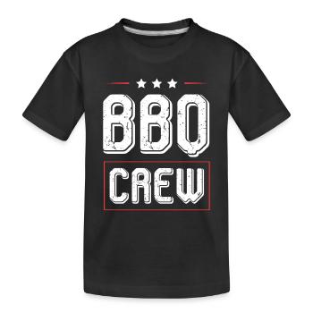 Bbq Crew - Kinder Premium Bio T-Shirt - Schwarz - Vorne