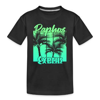 Paphos Chypre - T-shirt bio Premium Enfant - noir - Devant
