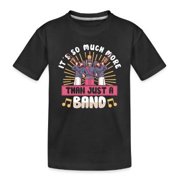 Musique de répétition de l’école clarinettiste de fanfare - T-shirt bio Premium Enfant - noir - Devant