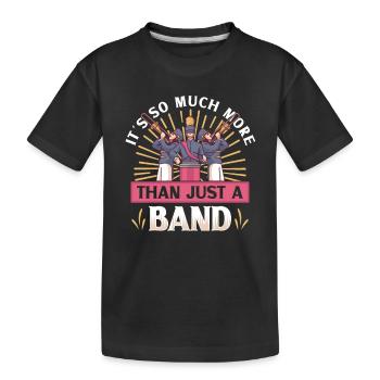 Musique de répétition de l’école clarinettiste de fanfare - T-shirt bio Premium Enfant - noir - Devant