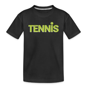 Balle de tennis Cool Funny Sports Lovers Player - T-shirt bio Premium Enfant - noir - Devant
