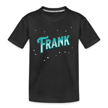 Nom Frank personnalisé - T-shirt bio Premium Enfant - noir - Devant
