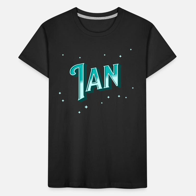 Ian name personalized Kids' Premium Organic T-Shirt