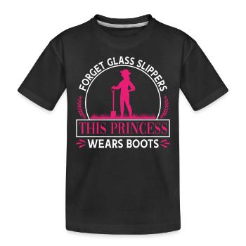 Farming Farmer Forget Glass - Kinder Premium Bio T-Shirt - Schwarz - Vorne