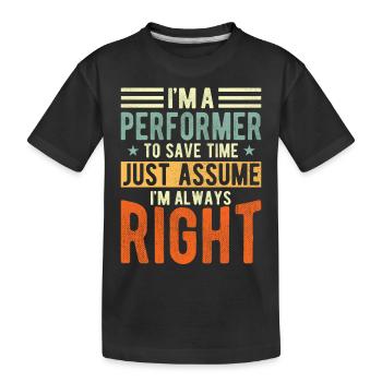 Artiste - T-shirt bio Premium Enfant - noir - Devant