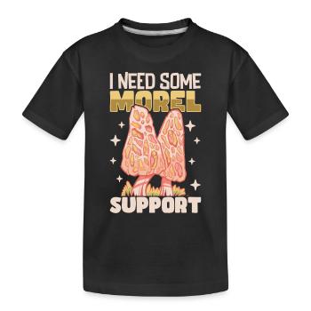 Morels Mushroom Picker Mushroom Farmer Mushroom - Kinder Premium Bio T-Shirt - Schwarz - Vorne