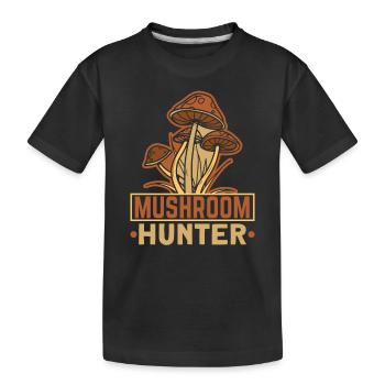 Morels Mushroom Picker Mushroom Farmer Mushroom - Kids' Premium Organic T-Shirt - black - Front