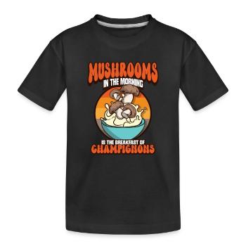 Morel's Mushroom Picker Mushroom Farmer Mushroom - Kids' Premium Organic T-Shirt - black - Front