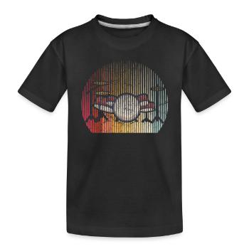 Drums Drummer Band Drumset Retro Percussion Drums - Kids' Premium Organic T-Shirt - black - Front