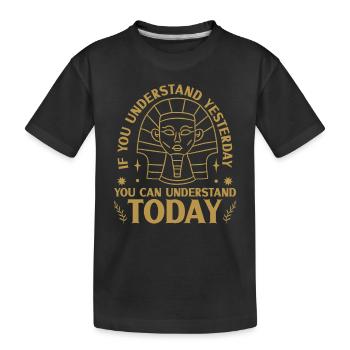 History historian History - Kids' Premium Organic T-Shirt - black - Front
