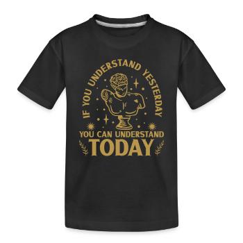 History historian History - Kids' Premium Organic T-Shirt - black - Front