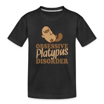 Trouble obsessionnel de l’ornithorynque Schnabeltier - T-shirt bio Premium Enfant - noir - Devant