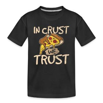 Funny Sloth Pizza Shirt Cute Sloth Lover Pizza Lov - Kinder Premium Bio T-Shirt - Schwarz - Vorne