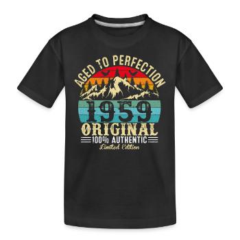 Vieilli À La Perfection 1959 Original - T-shirt bio Premium Enfant - noir - Devant