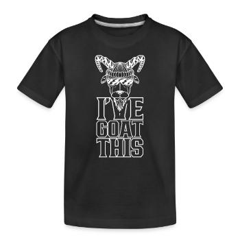 Ich Habe Das Im Griff I've Goat This Tier Ziege - Kinder Premium Bio T-Shirt - Schwarz - Vorne