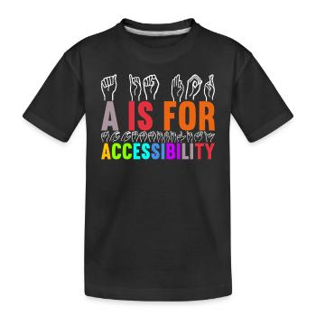 Sourds sourds muets sourds - T-shirt bio Premium Enfant - noir - Devant