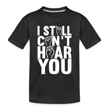 Sourds sourds muets sourds - T-shirt bio Premium Enfant - noir - Devant