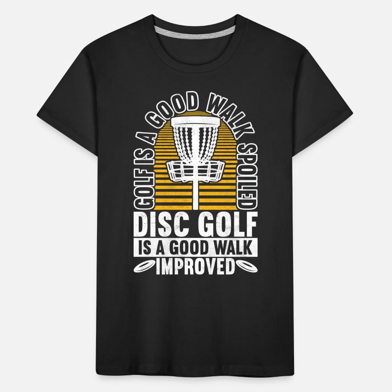 Disc Golf Disc Golfer Kids' Premium Organic T-Shirt