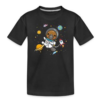 Platypus - Kids' Premium Organic T-Shirt - black - Front