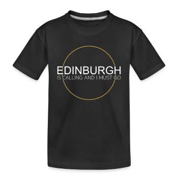 Citation d’Édimbourg - T-shirt bio Premium Enfant - noir - Devant